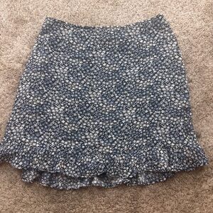 Floral Blue Skirt